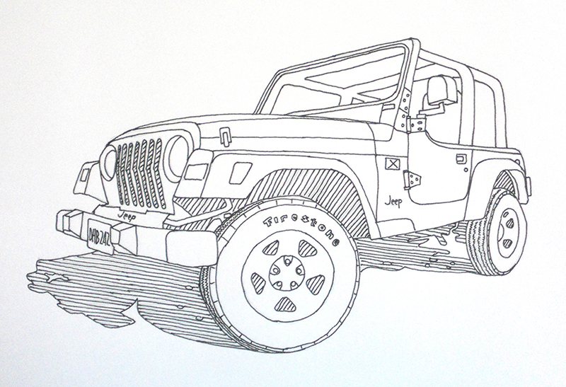 Toby’s Jeep. This is also my current profile picture.